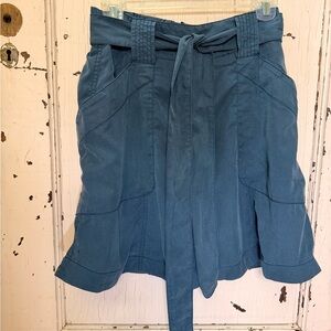 Anthropologie HD in Paris Steel Blue Women's Utility Skirt